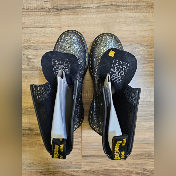 Dr. Martens 1460 METALLIC SPLATTER SUEDE LACE-UP BOOTS,US 8 - Picture 9 of 10